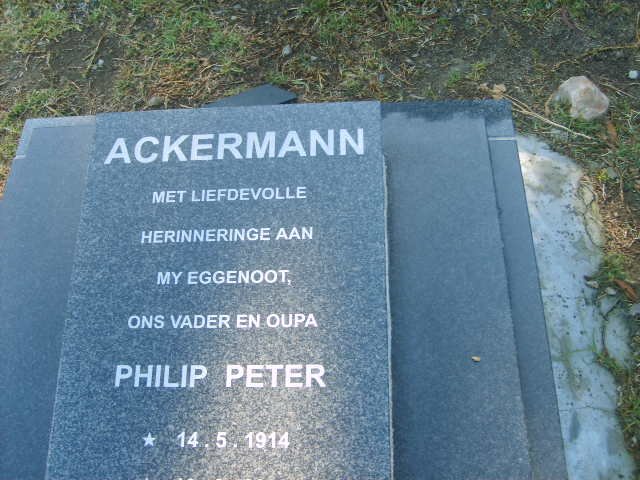 ACKERMANN Philip Peter 1914-