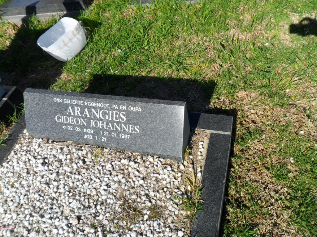 ARRANGIES Gideon Johannes 1929-1997