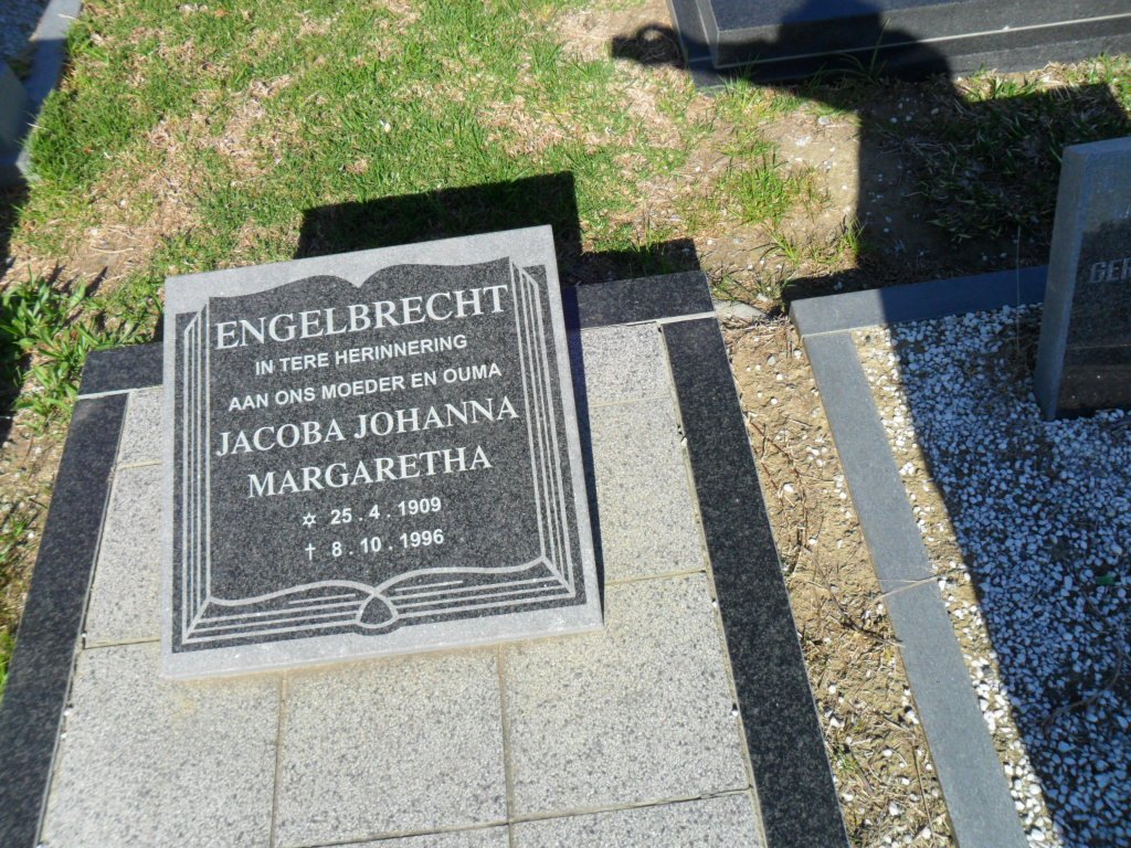 ENGELBRECHT Jacoba Johanna Margaretha 1909-1996
