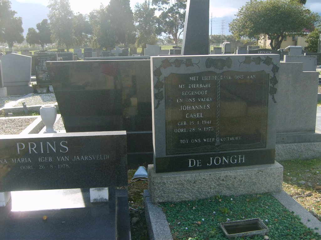JONGH Johannes Carel, de 1941-1973