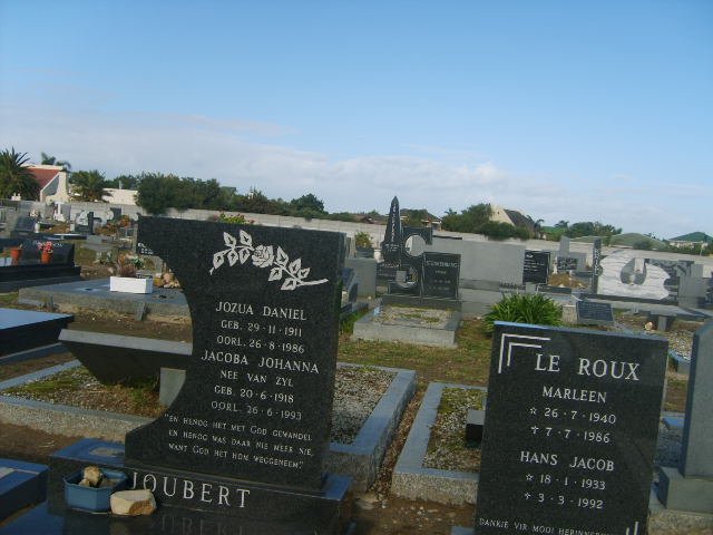 JOUBERT Jozua Daniel 1911-1986 &amp; Jacoba Johanna VAN ZYL 1918-1993