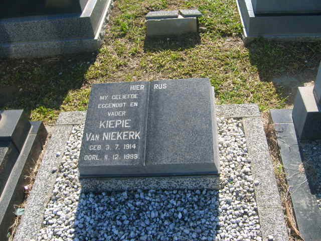 NIEKERK Kiepie, van 1914-1988