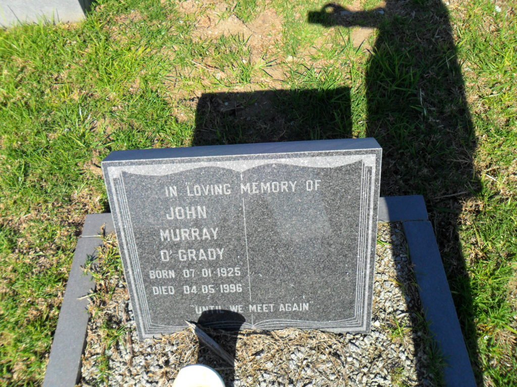 O'GRADY John Murray 1925-1996