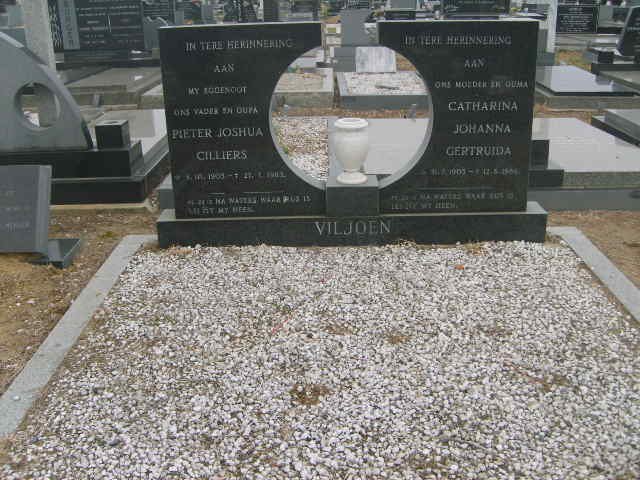 VILJOEN Pieter Joshua Cilliers 1903-19?? &amp; Catharina Johanna Gertruida 1903-1984