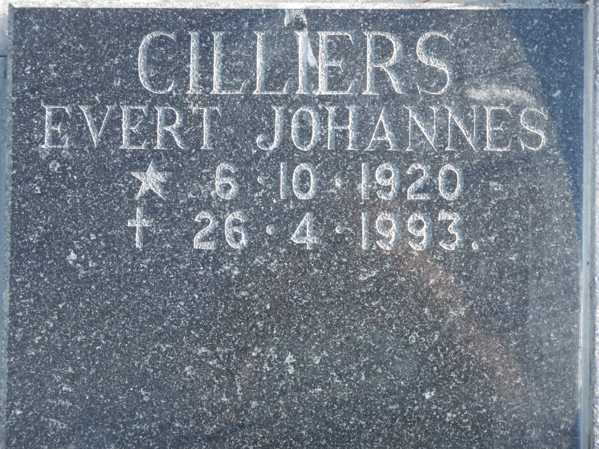CILLIERS Evert Johannes 1920-1993