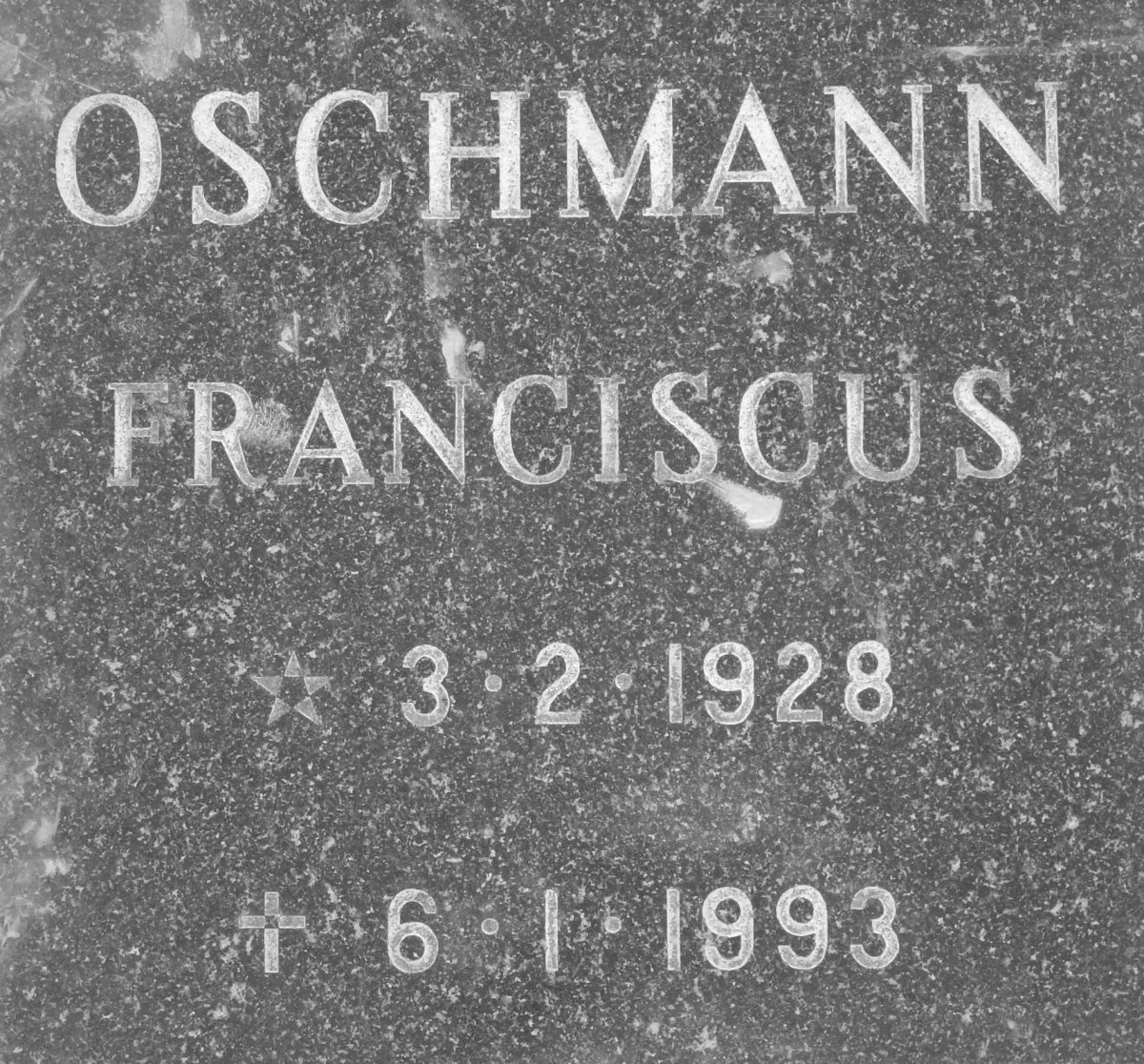 OSCHMANN Franciscus 1928-1993