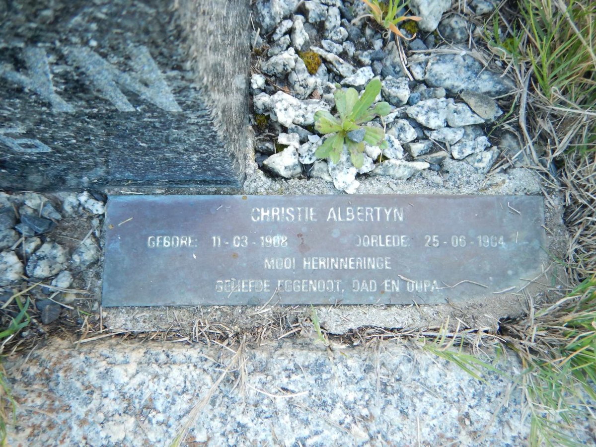 ALBERTYN Christie 1908-1984