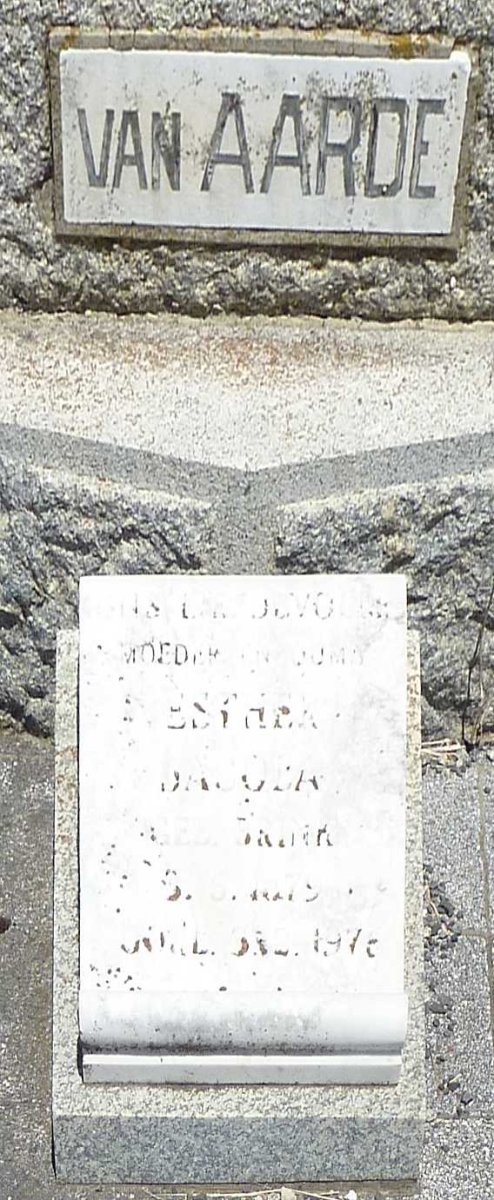 AARDE Hester Jacoba, van nee BRINK 1879-1976