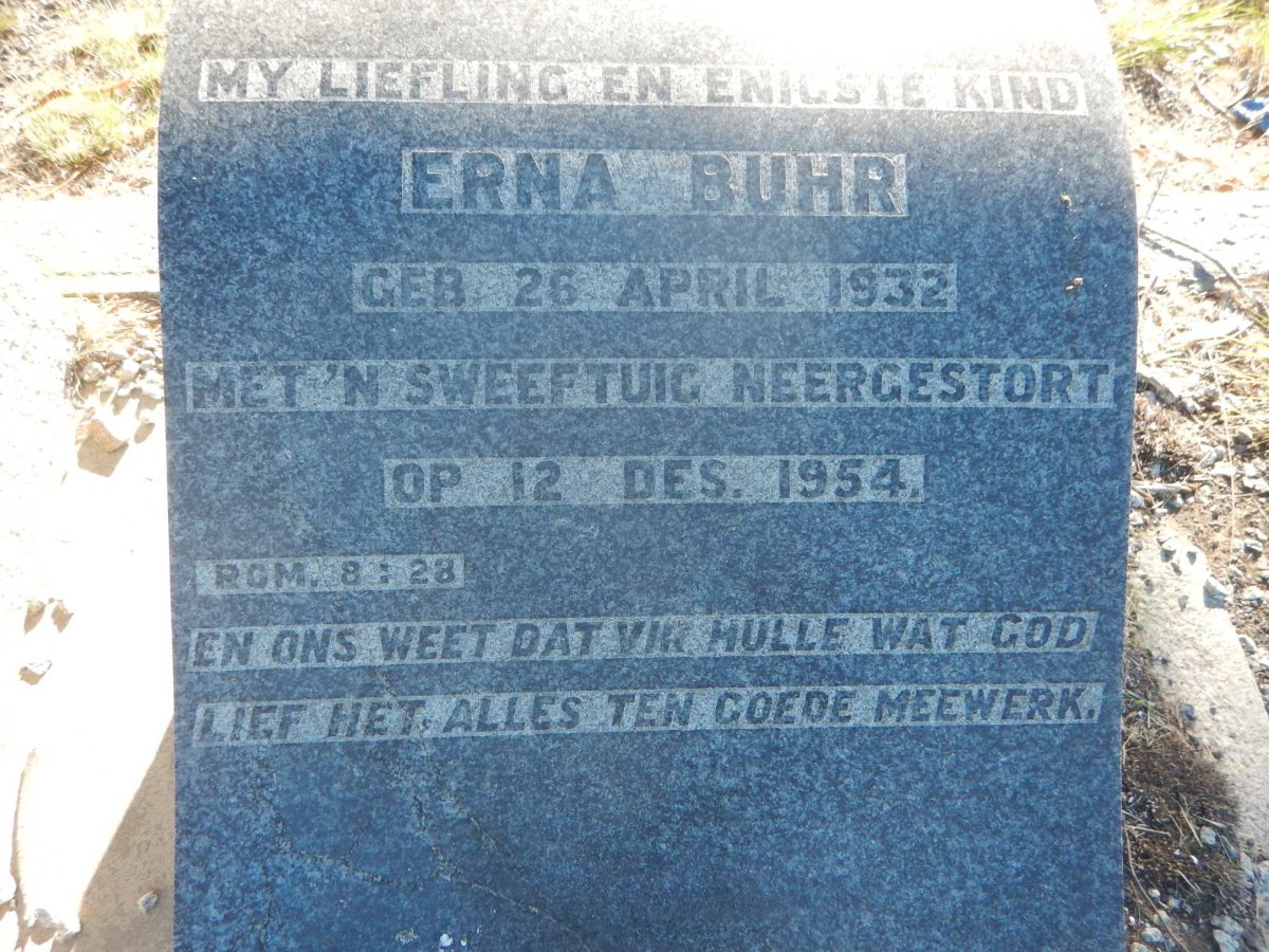 BUHR Erna 1932-1954