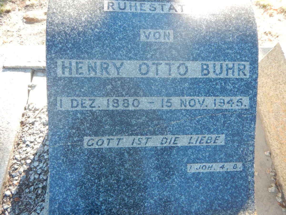 BUHR Henry Otto 1880-1945