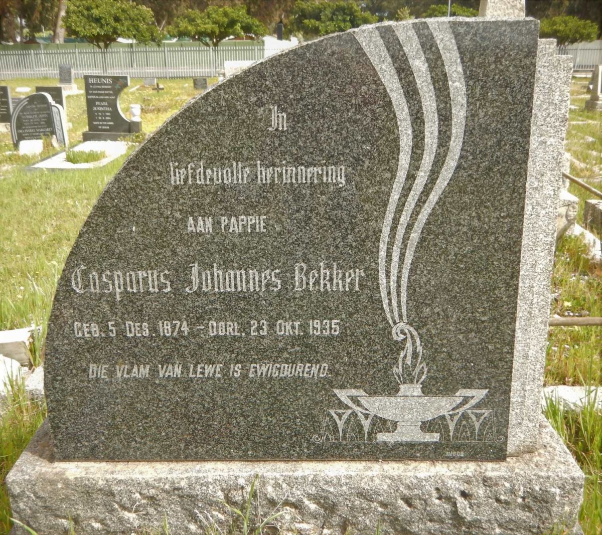 BEKKER Casparus Johannes 1874-1935