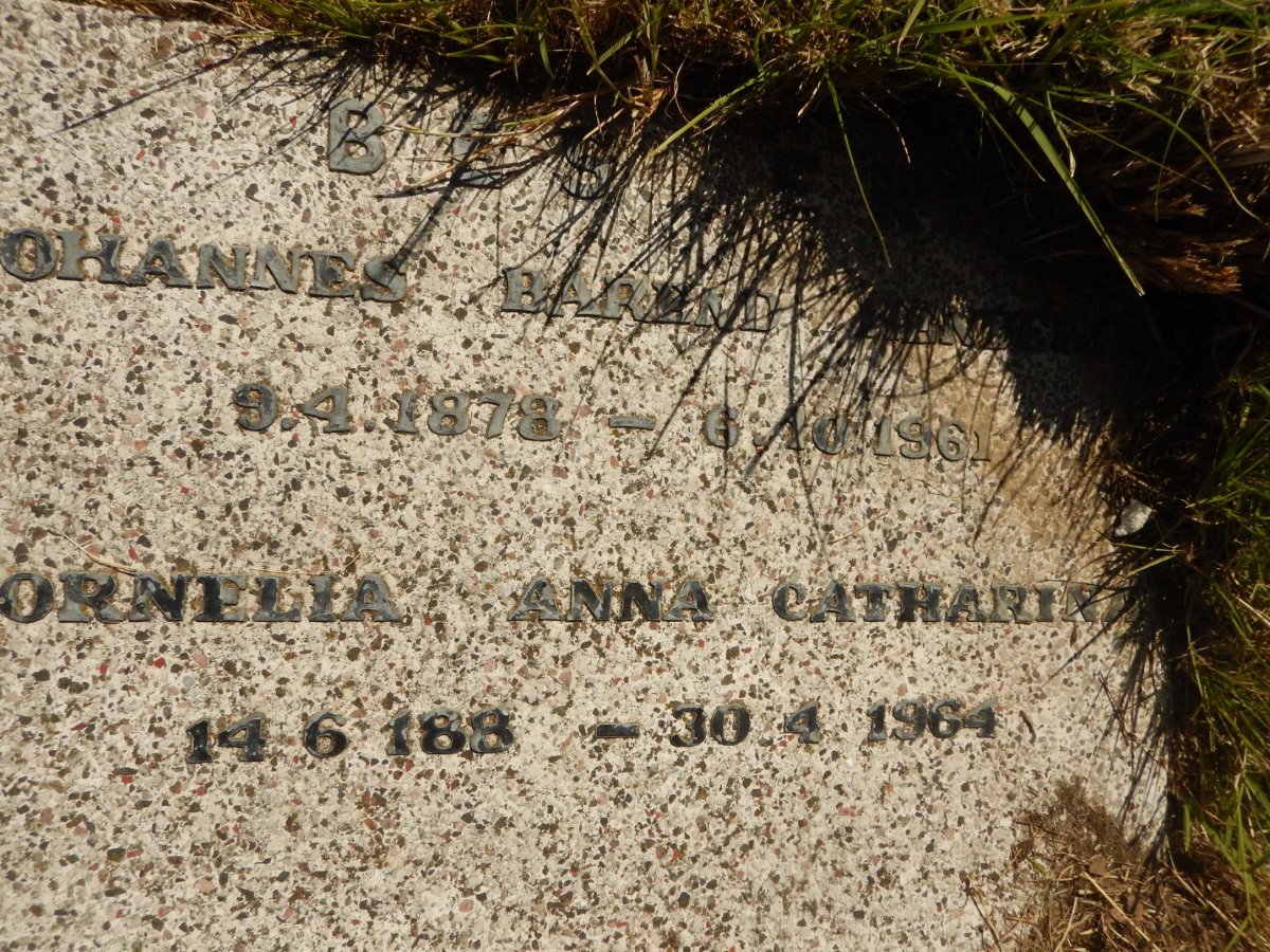 BESTER Johannes Barend Henderik 1878-1961 &amp; Cornelia Anna Catharina 188?-1964