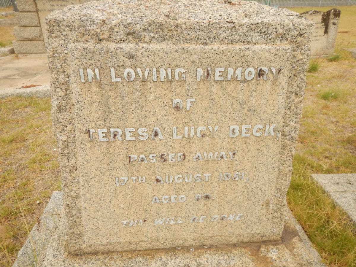 BECK Teresa Lucy -1951
