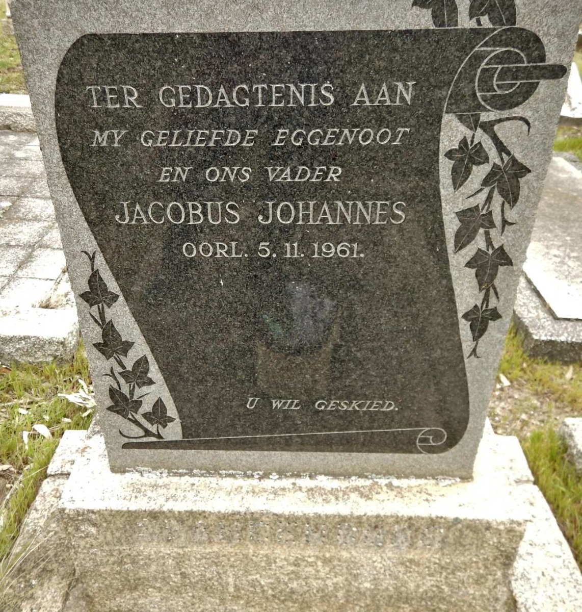 BRANDENBERG Jacobus Johannes -1961