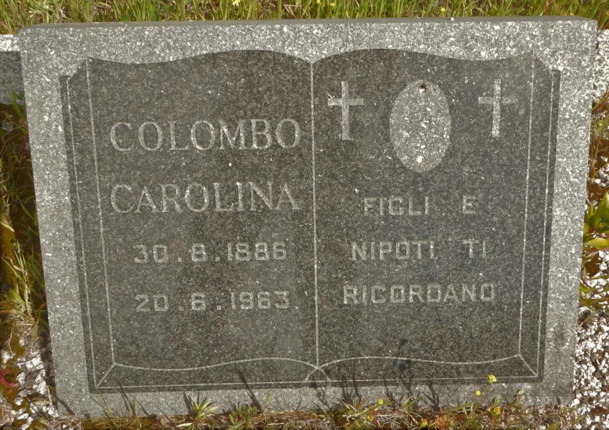 COLOMBO Carolina 1886-1963