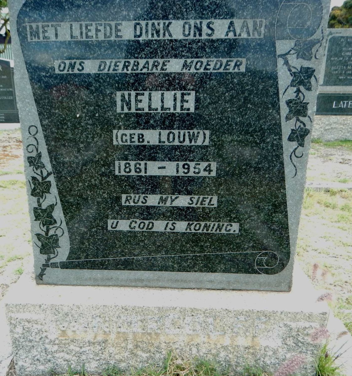 COLFF Nellie, van der nee LOUW 1861-1954