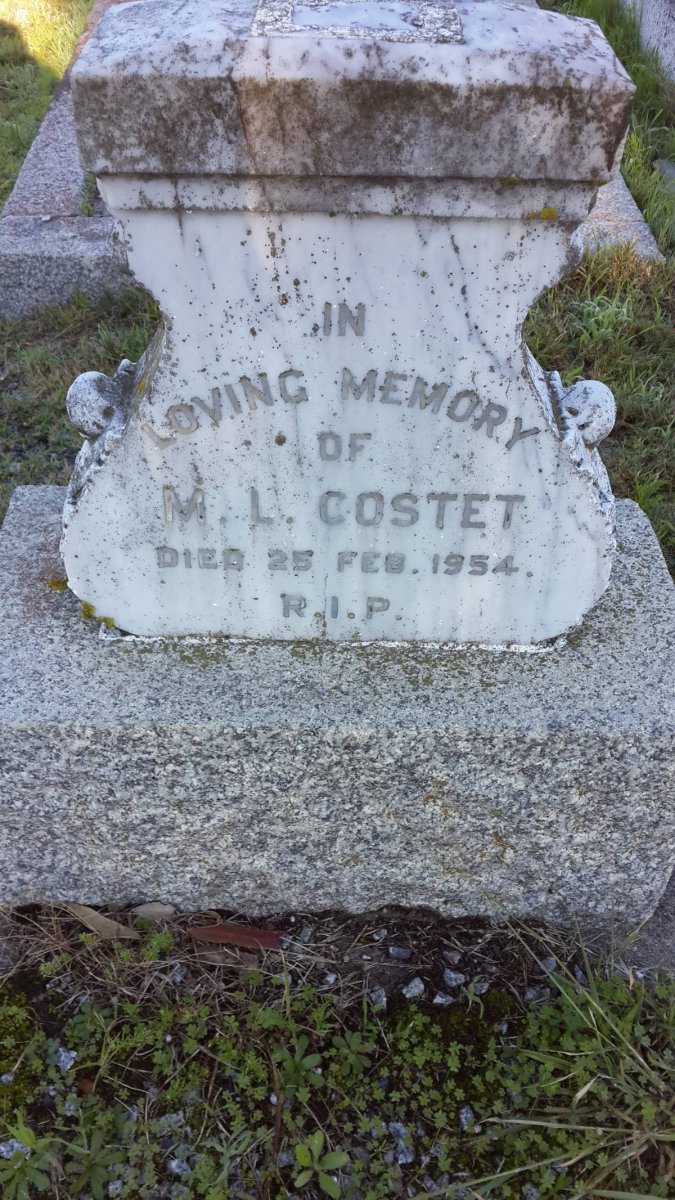 COSTET M.L. -1954