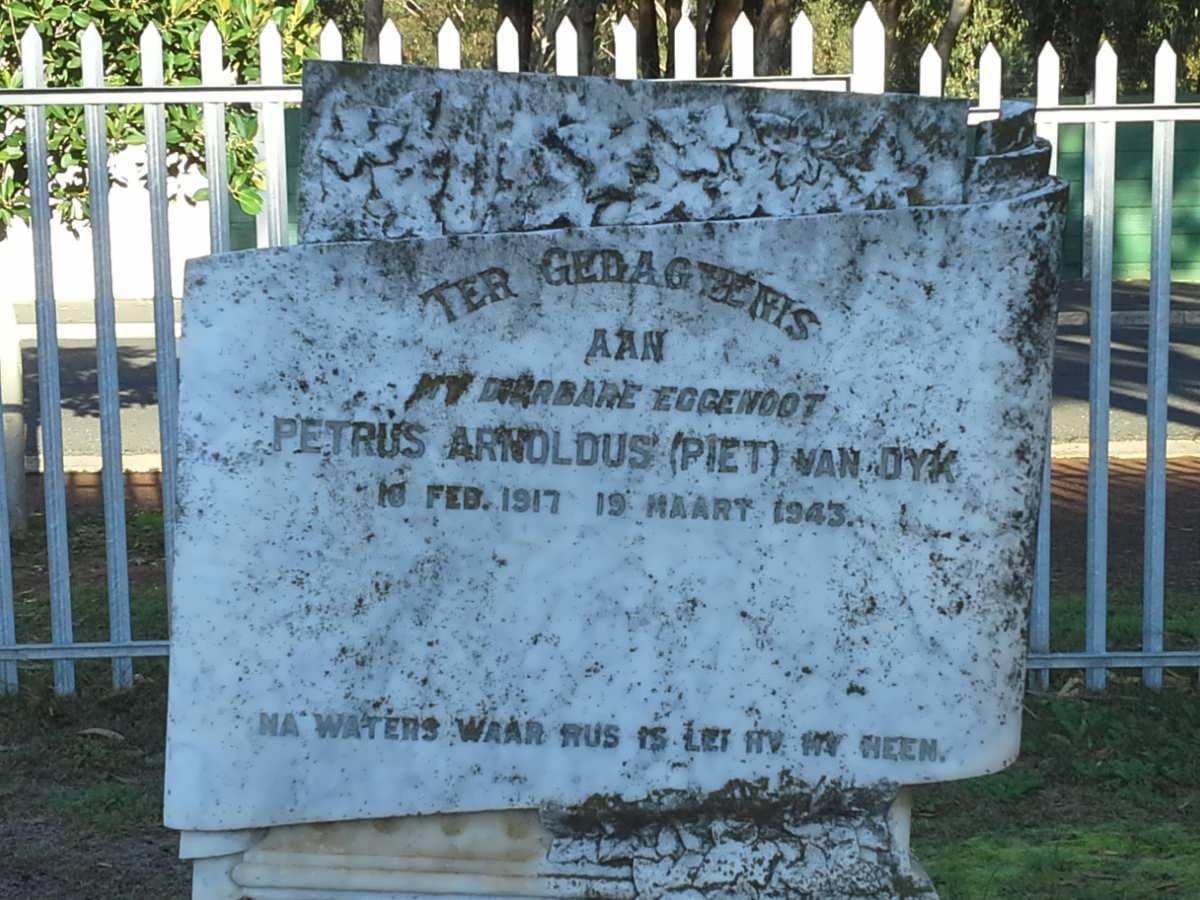 DYK Petrus Arnoldus, van 1917-1943