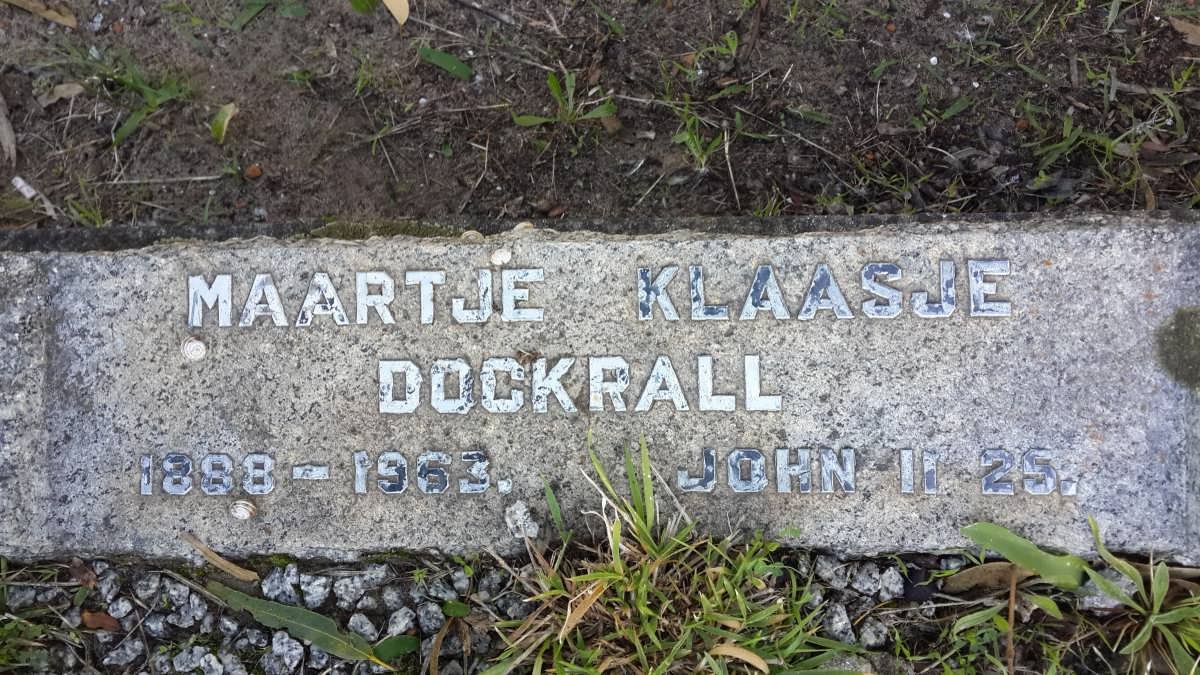 DOCKRALL Maartje Klaasje 1898-1963