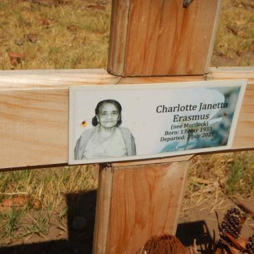 ERASMUS Charlotte Janetta nee MORTLOCK 1933-2021