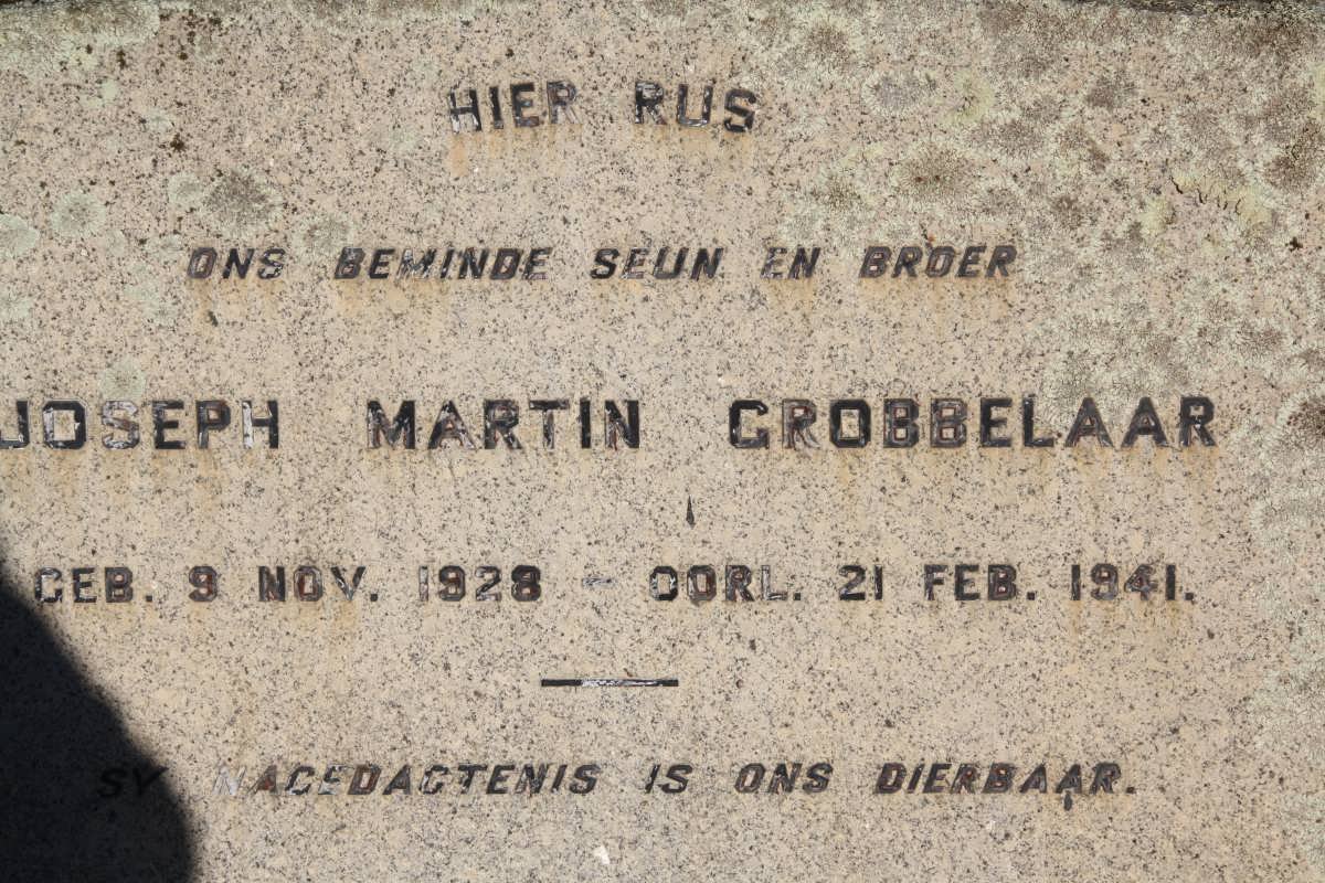 GROBBELAAR Joseph Martin 1928-1941