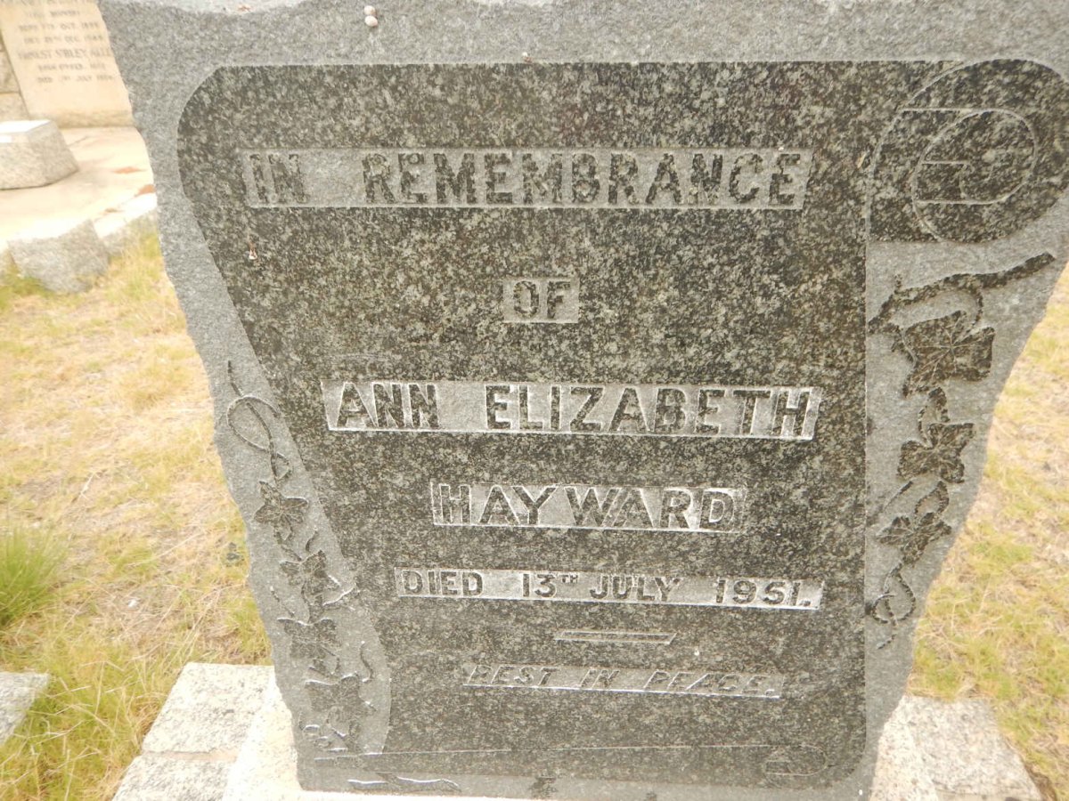 HAYWARD Ann Elizabeth -1951