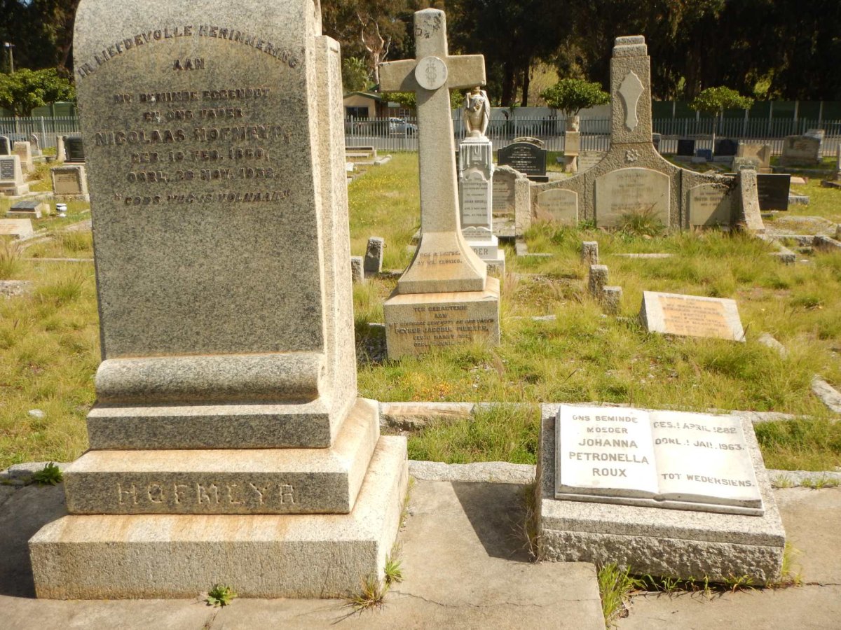 HOFMEYR Nicolaas 1860-1932 :: ROUX Johanna Petronella 1882-1963