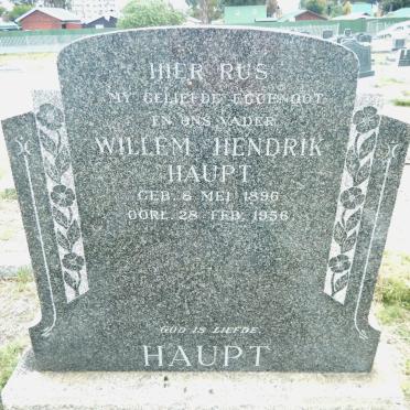 HAUPT Willem Hendrik 1896-1956