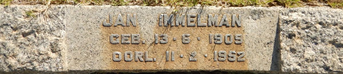 IMMELMAN Jan 1905-1952