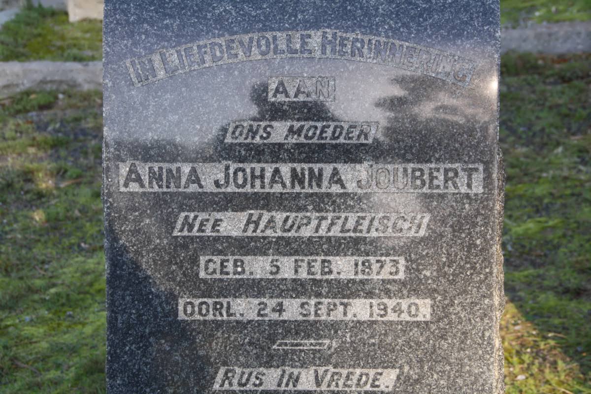 JOUBERT Anna Johanna nee HAUPTFLEISCH 1873-1940