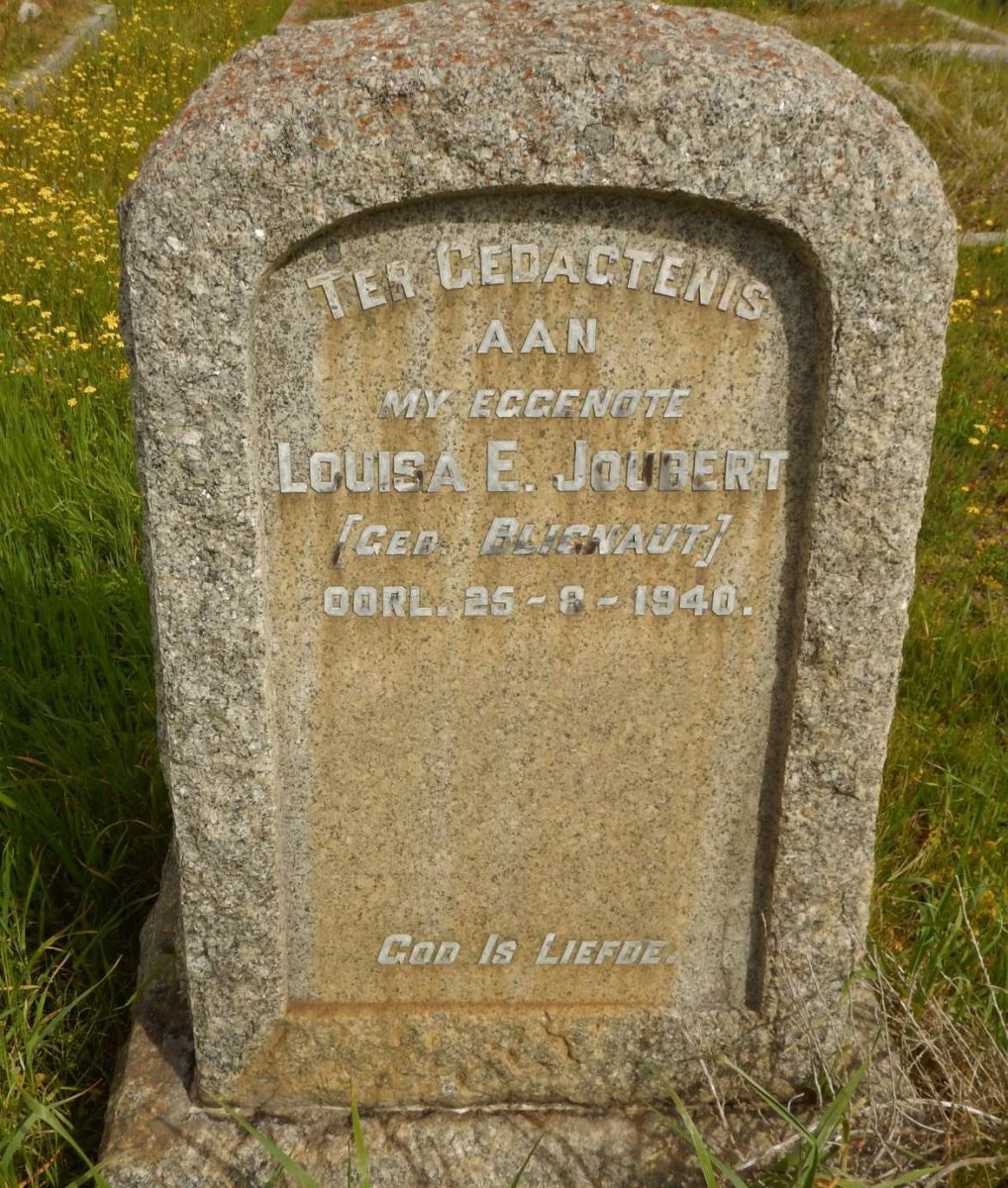 JOUBERT Louisa E. nee BLIGNAUT -1940