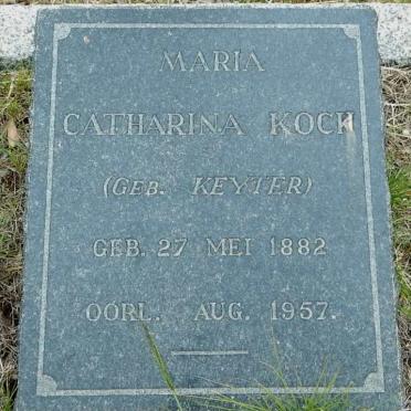 KOCK Maria Catharina nee KEYTER 1882-1957