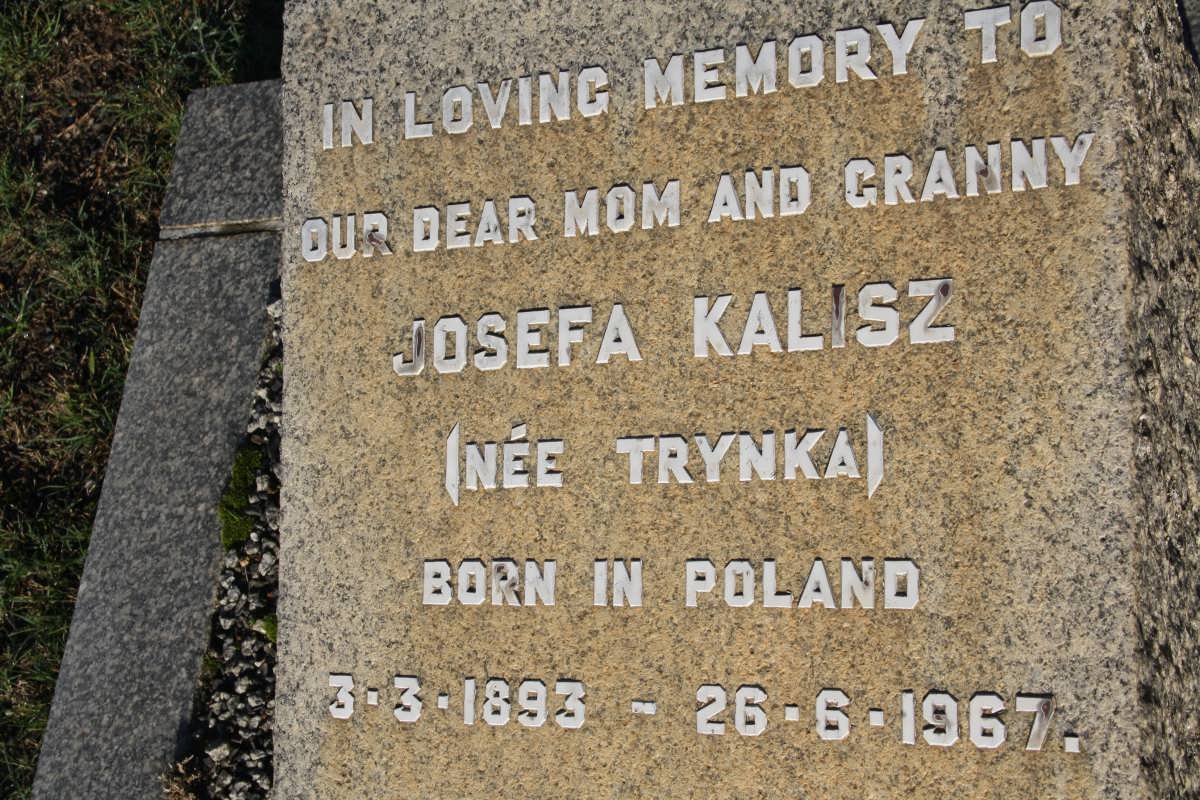 KALISZ Josefa nee TRYNKA 1893-1967