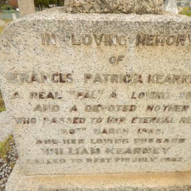 KEARNEY William -1962 &amp; Frances Patricia -1955