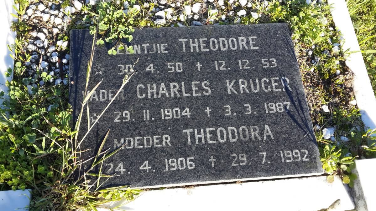 KRUGER Charles 1904-1987 &amp; Theodora 1906-1992 :: KRUGER Theodore 1950-1953 :: ? Delores 1936-