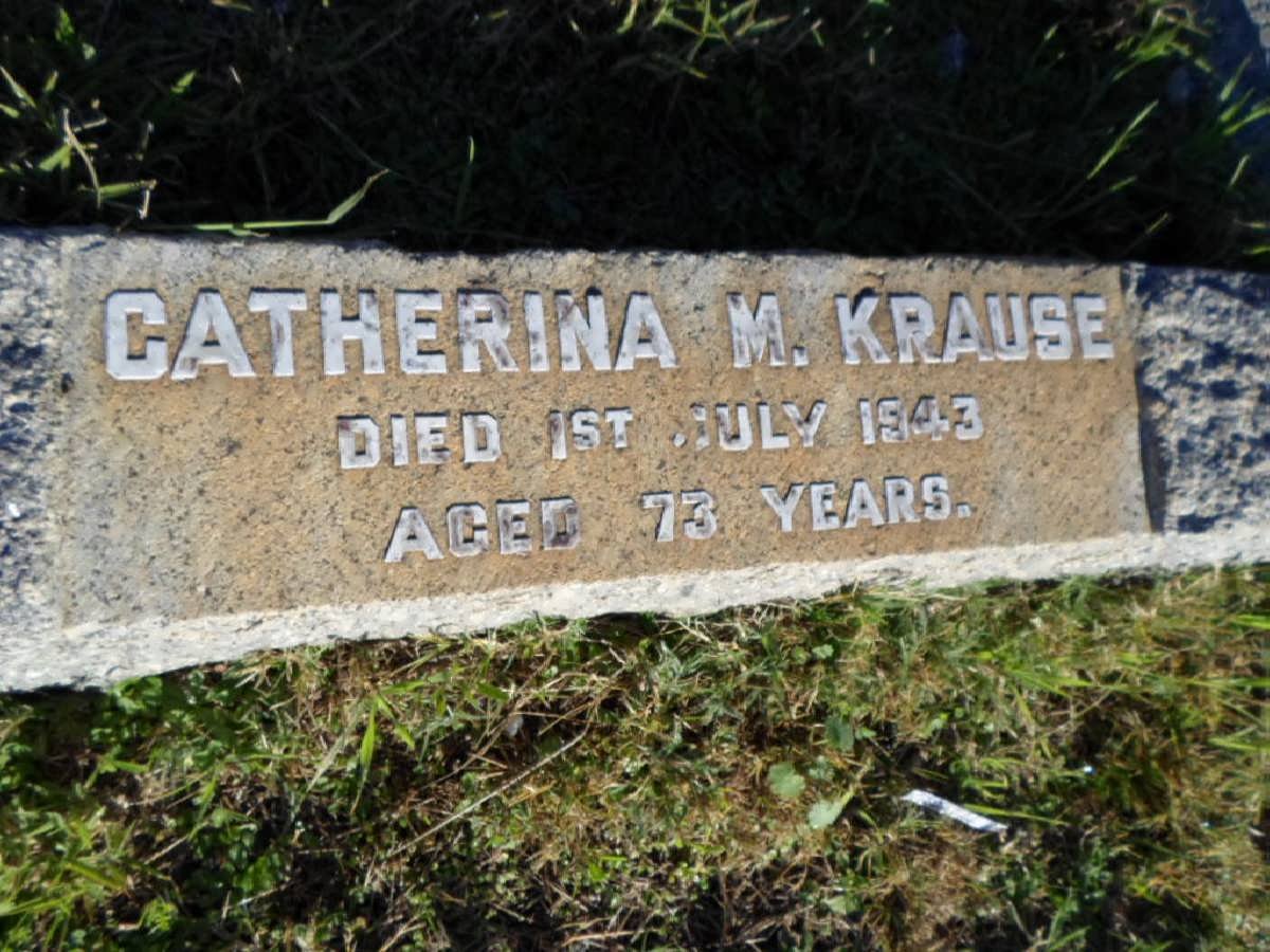 KRAUSE Catherina M. -1943
