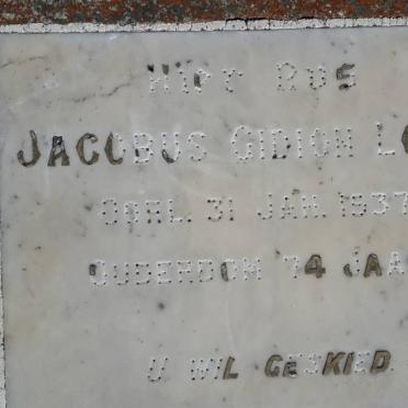 LOUW Jacobus Gidion -1937