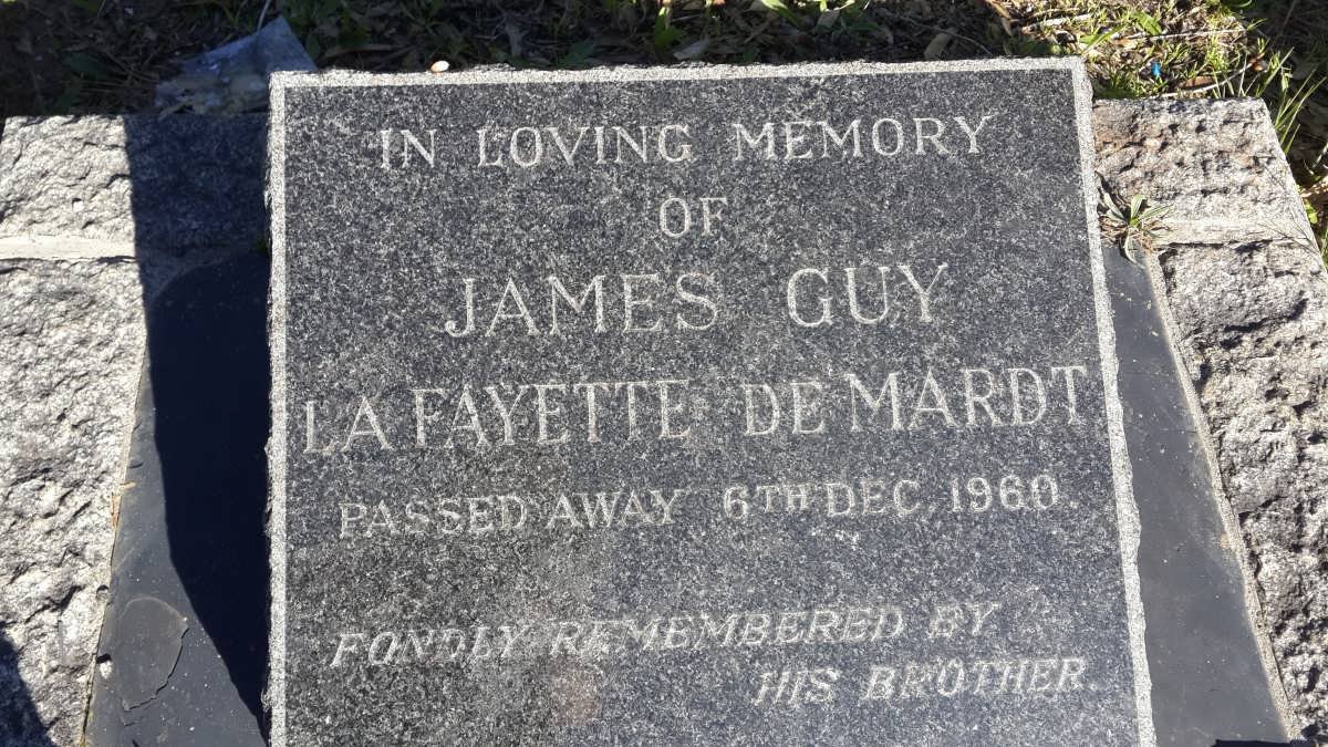 MARDT James Guy La Fayette, de -1960