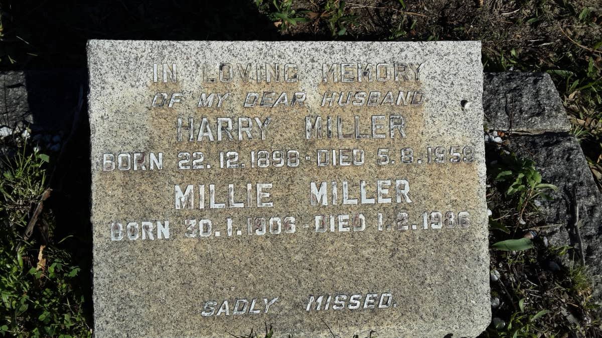 MILLER Harry 1898-1959 &amp; Millie 1906-1986