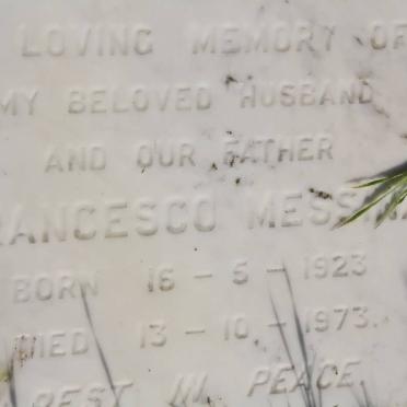 MESSINA Francesco 1923-1973