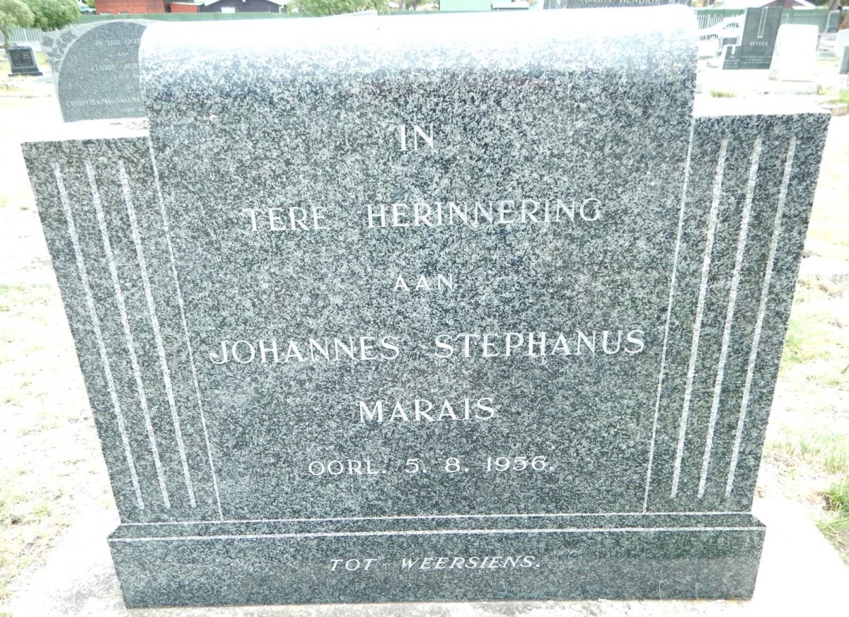 MARAIS Johannes Stephanus -1956