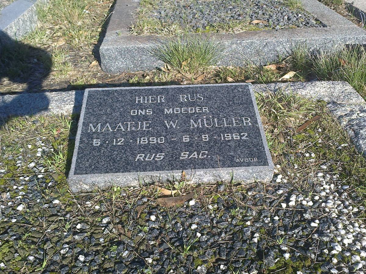 MULLER Maatje W. 1890-1962