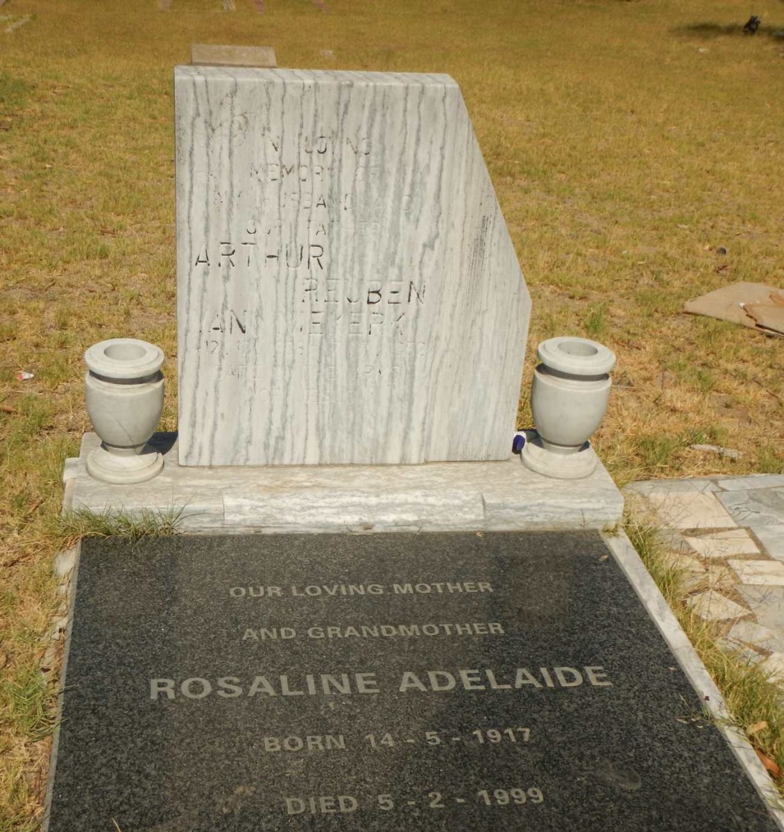 NIEKERK Arthur Reuben, van 1908-1952 &amp; Rosaline Adelaide 1917-1999