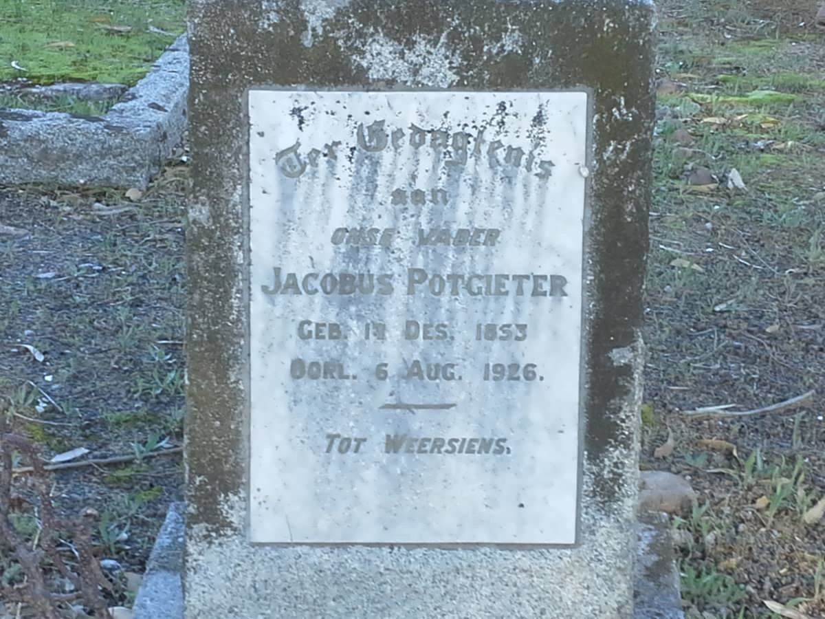 POTGIETER Jacobus 1853-1926