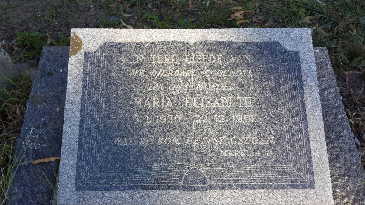 ? Maria Elizabeth 1930-1961