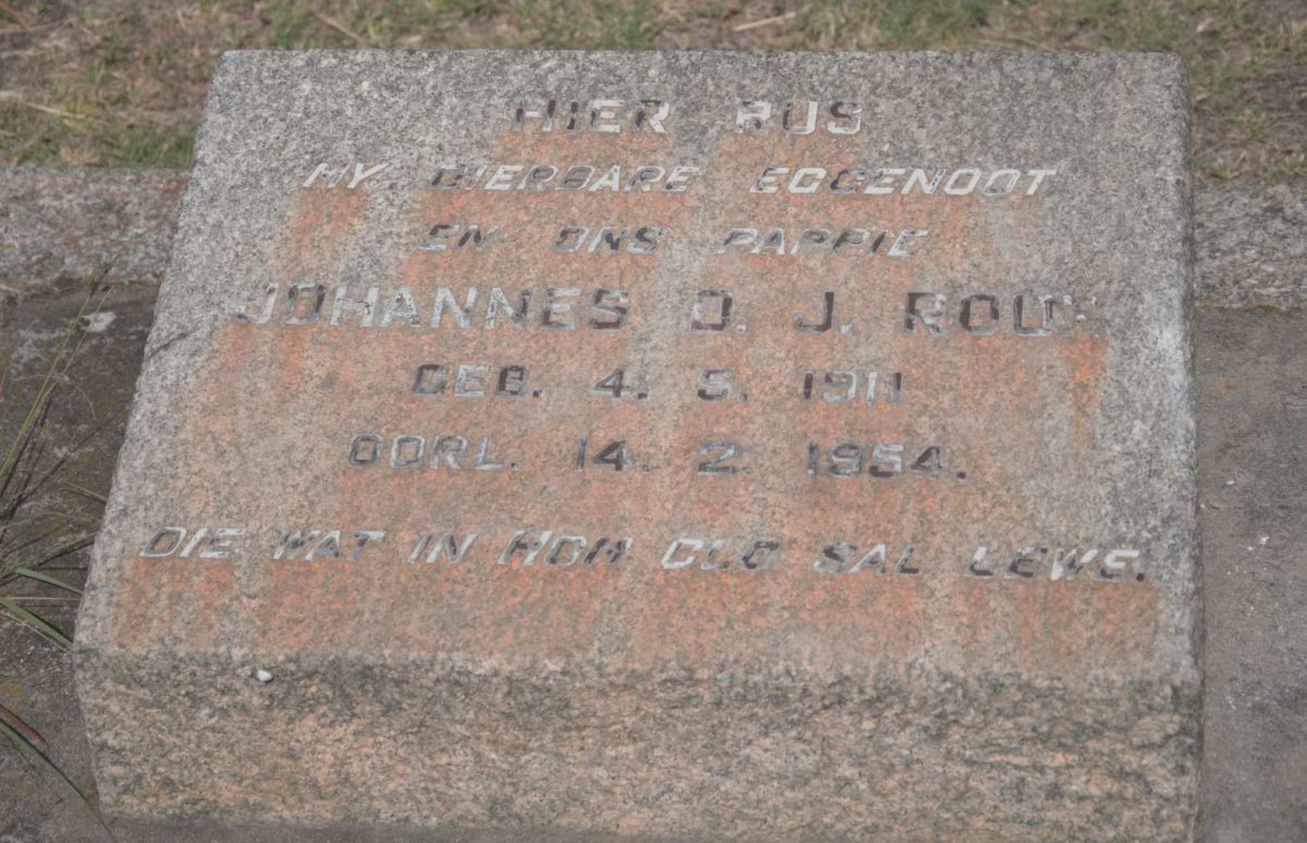 ROUX Johannes D.J. 1911-1954