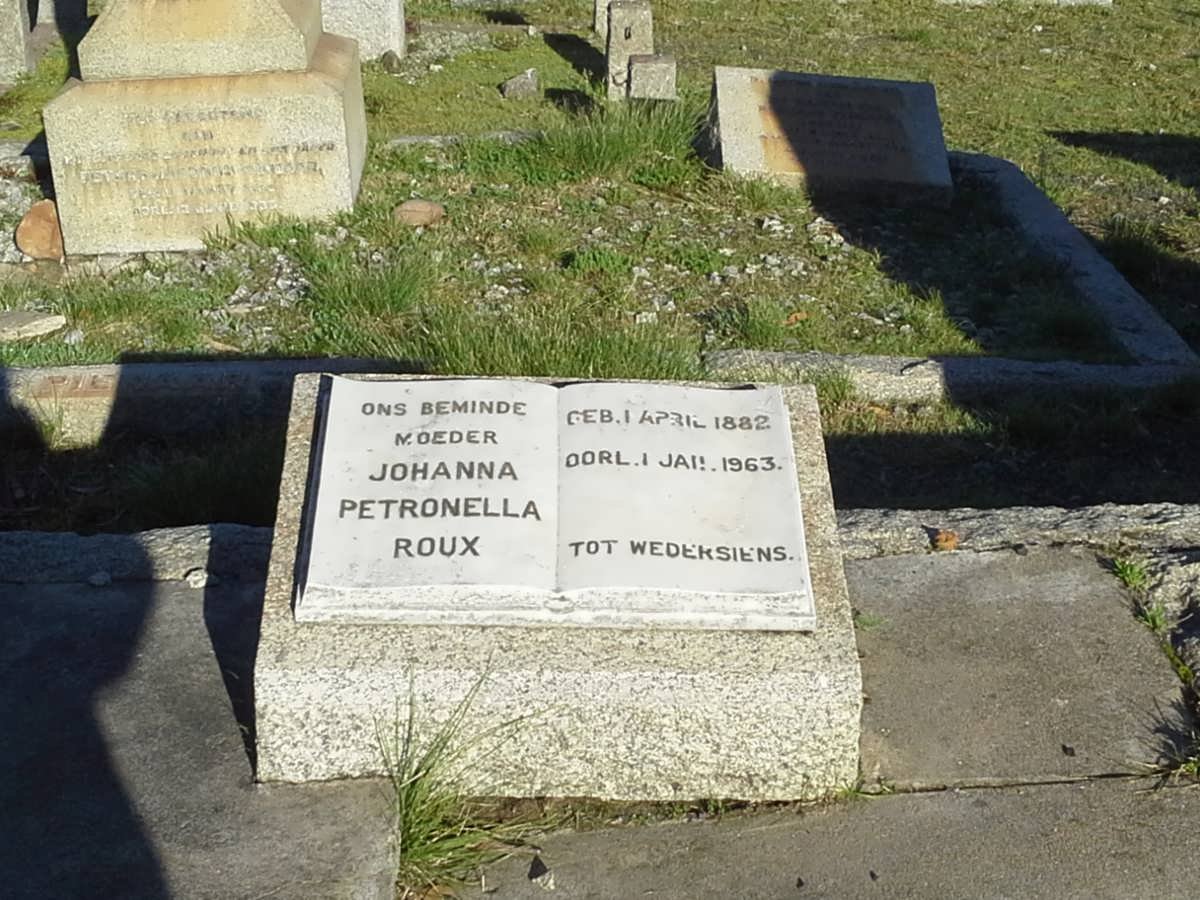 ROUX Johanna Petronella 1882-1963
