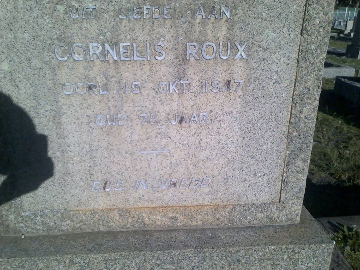 ROUX Cornelis -1947
