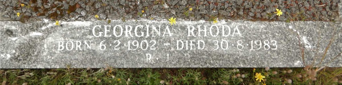 RHODA Georgina 1902-1983
