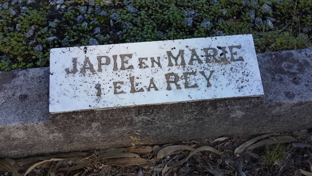 REY Japie, de la &amp; Marie